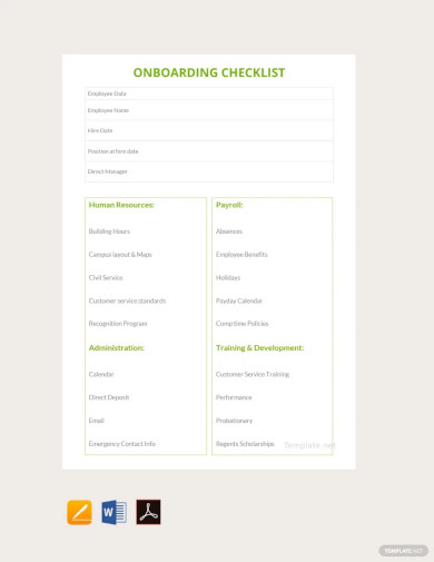 onboarding checklist templates
