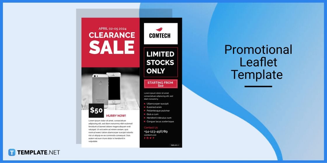 promotional leaflet template in microsoft word