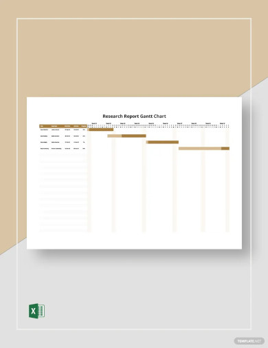 research report gantt chart template