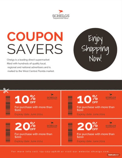 sample coupon flyer template