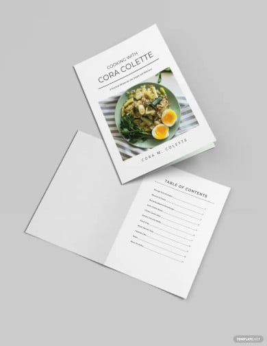 self publish cookbook template