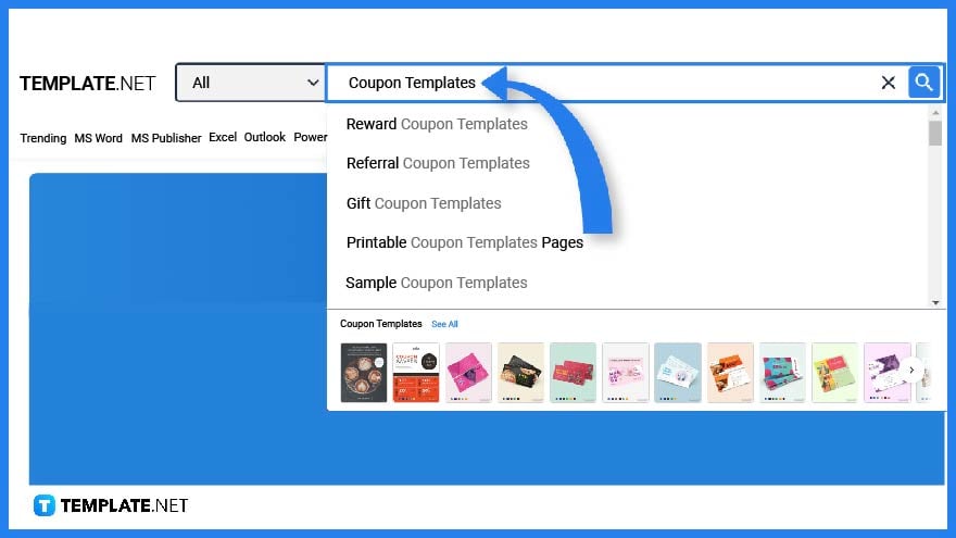 step 3 make use of the search tab to look for a template option