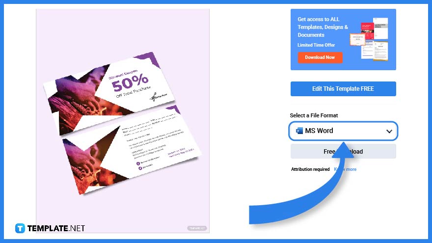 step 4 pick out a specific coupon template