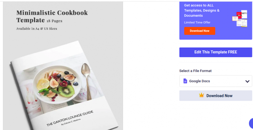 step 4 select a cookbook template1 e166969480