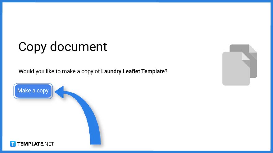 step 6 make a copy of the leaflet template