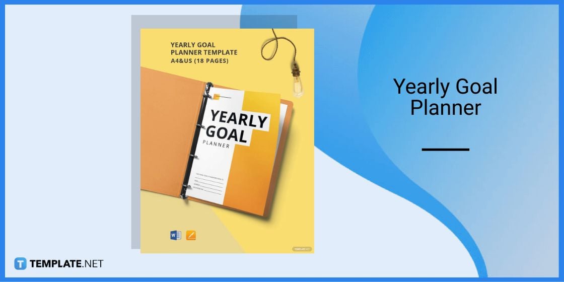 yearly goal planner template in microsoft word