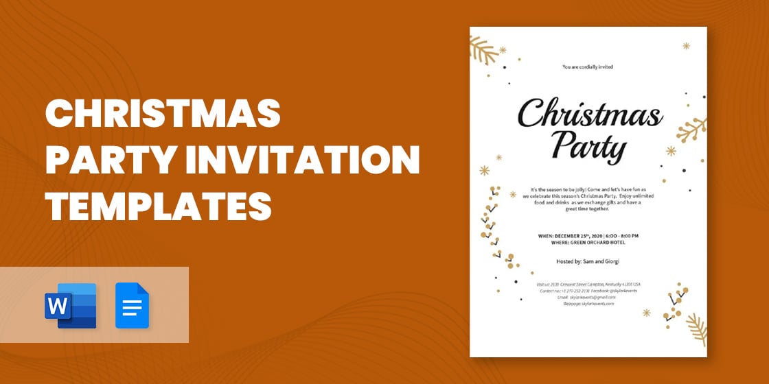 christmas party invitation templates – psd vector ai eps