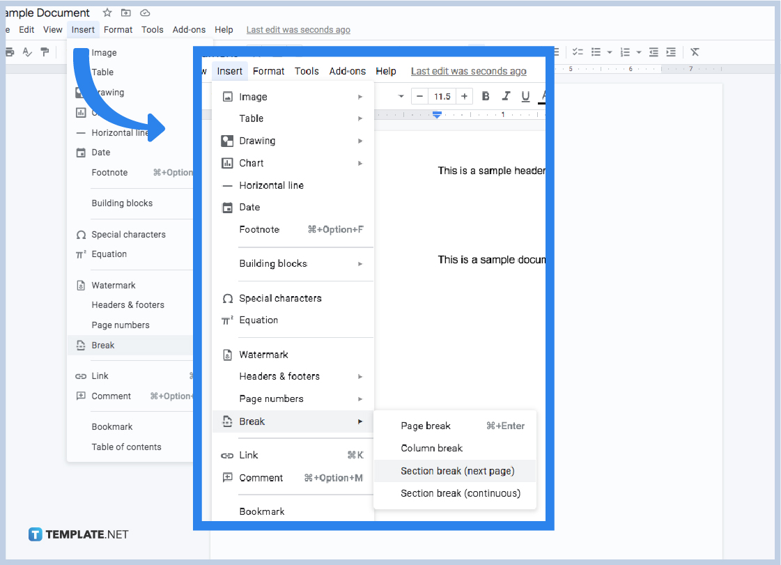 how to add headers in google docs step