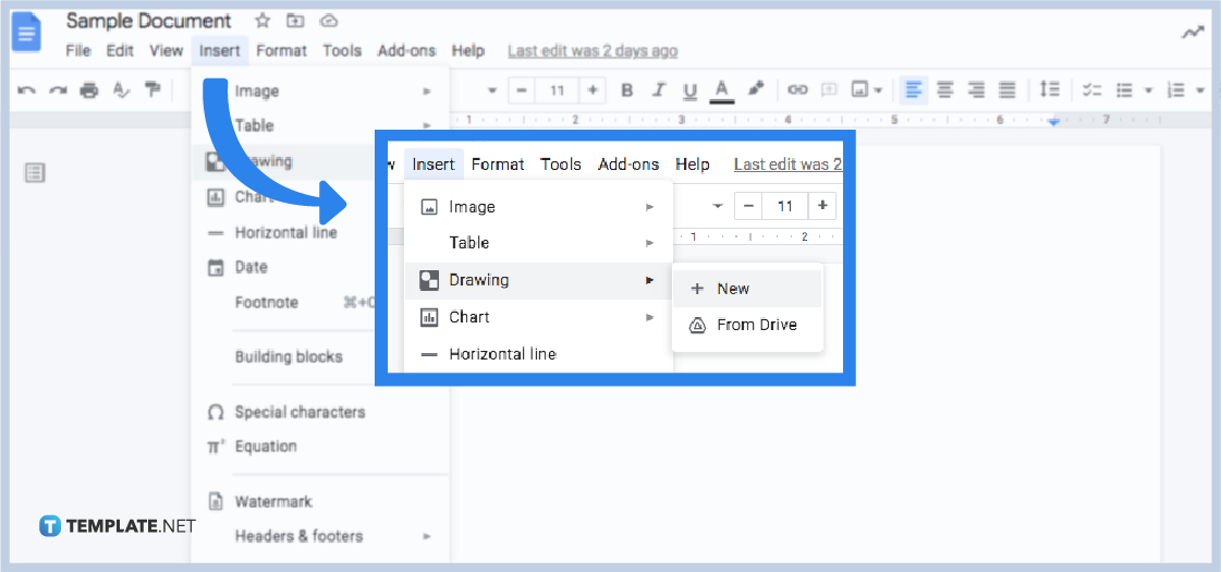 how to add a signature in google docs step