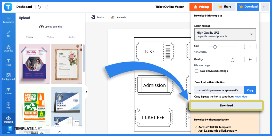 how to create an outline on text in google slides step