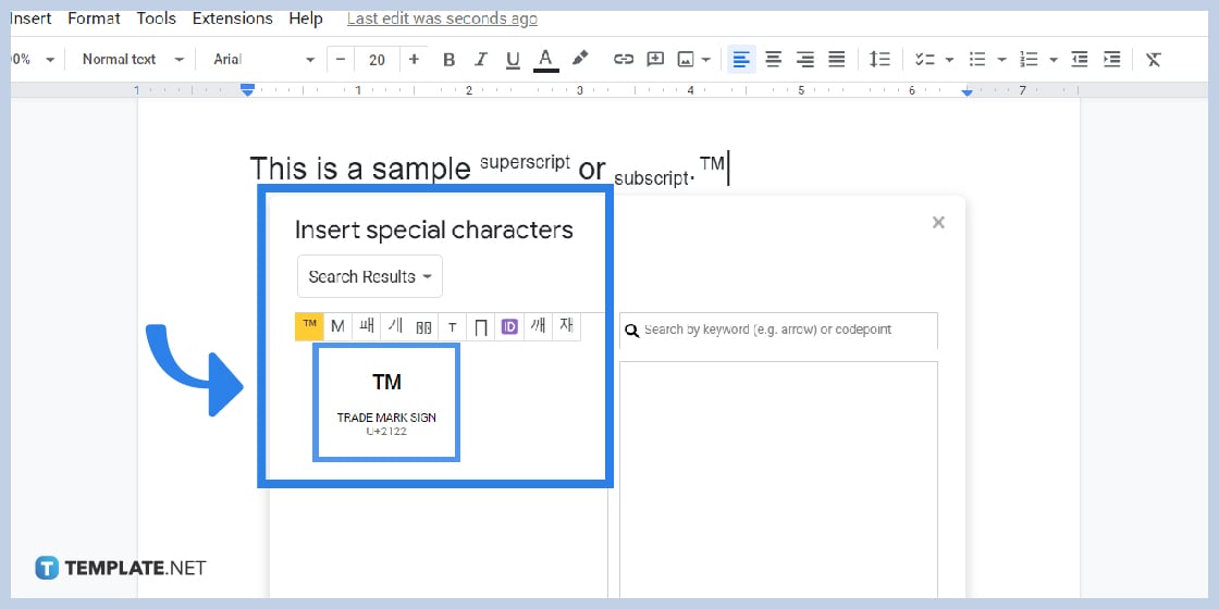 how to do subscript or superscript in google docs step