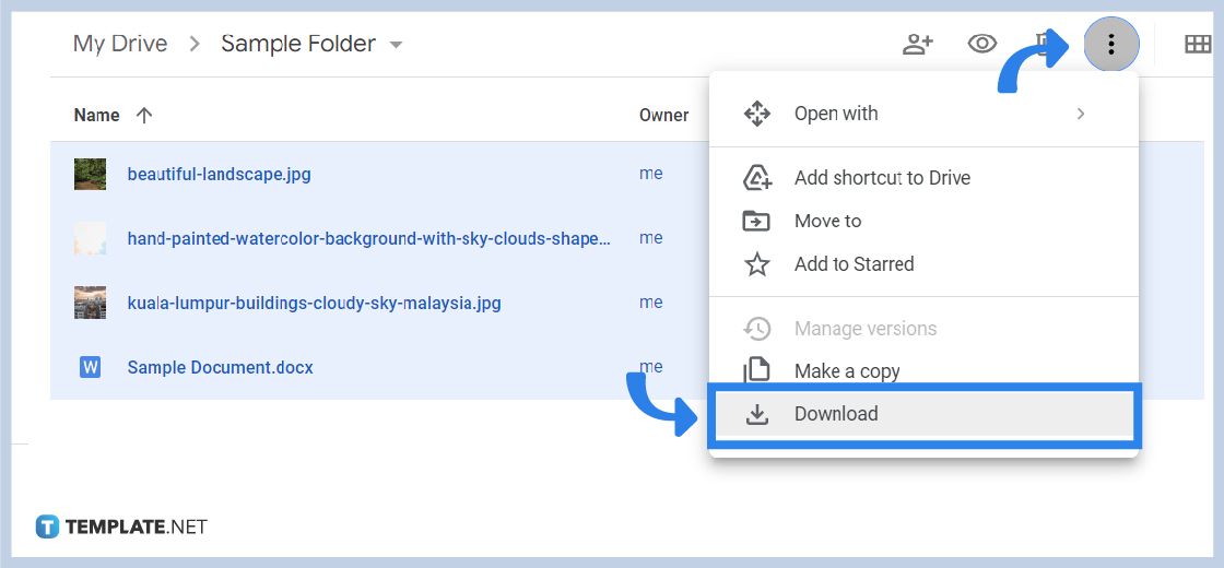 how to download google files in all supported formats step