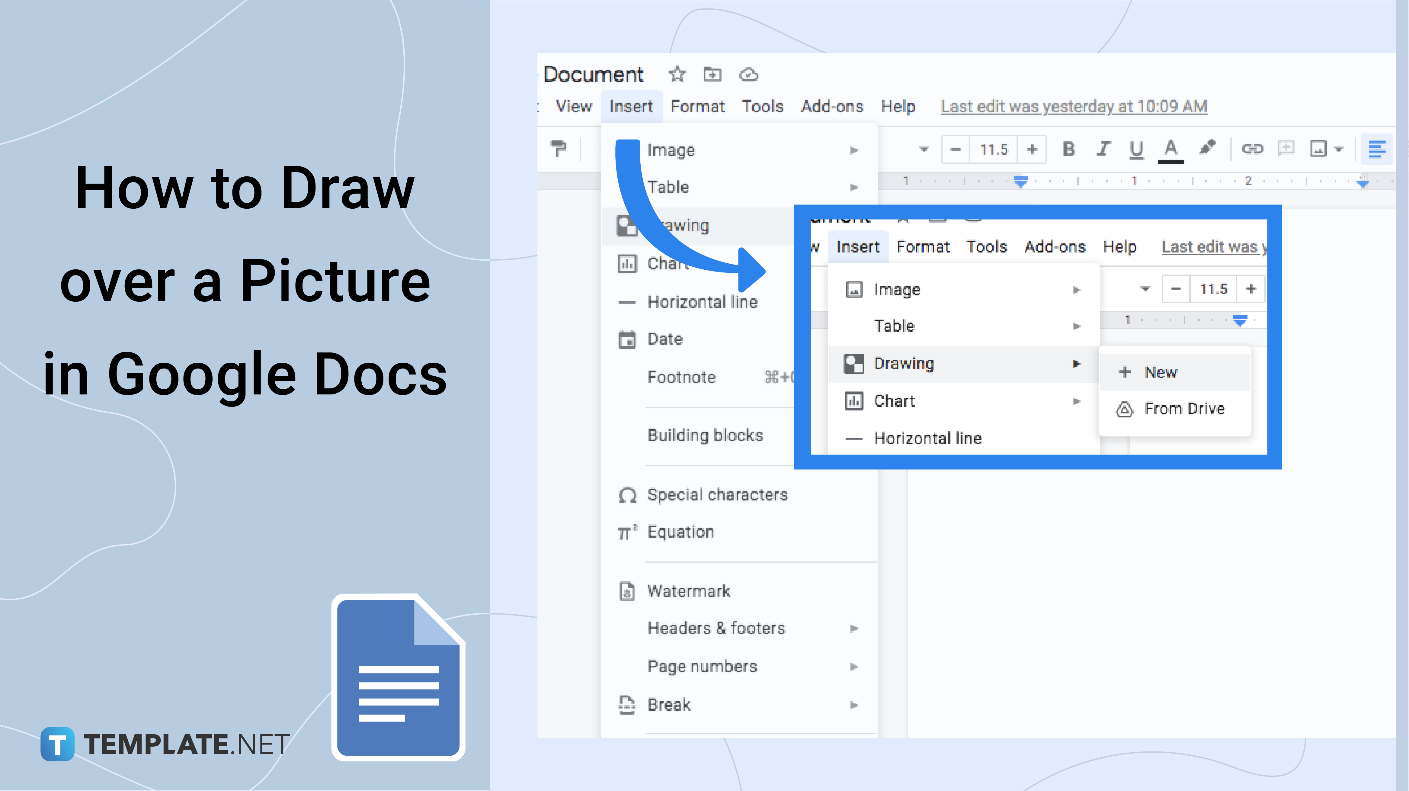 How to Draw Over a Picture in Google Docs