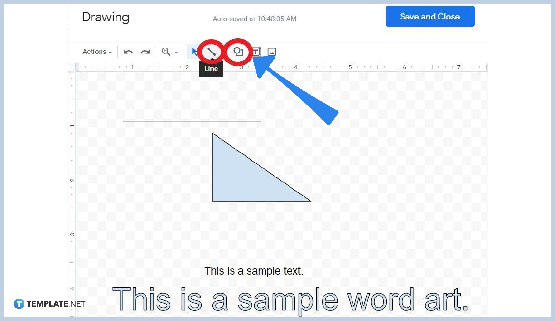 how to draw on google docs step