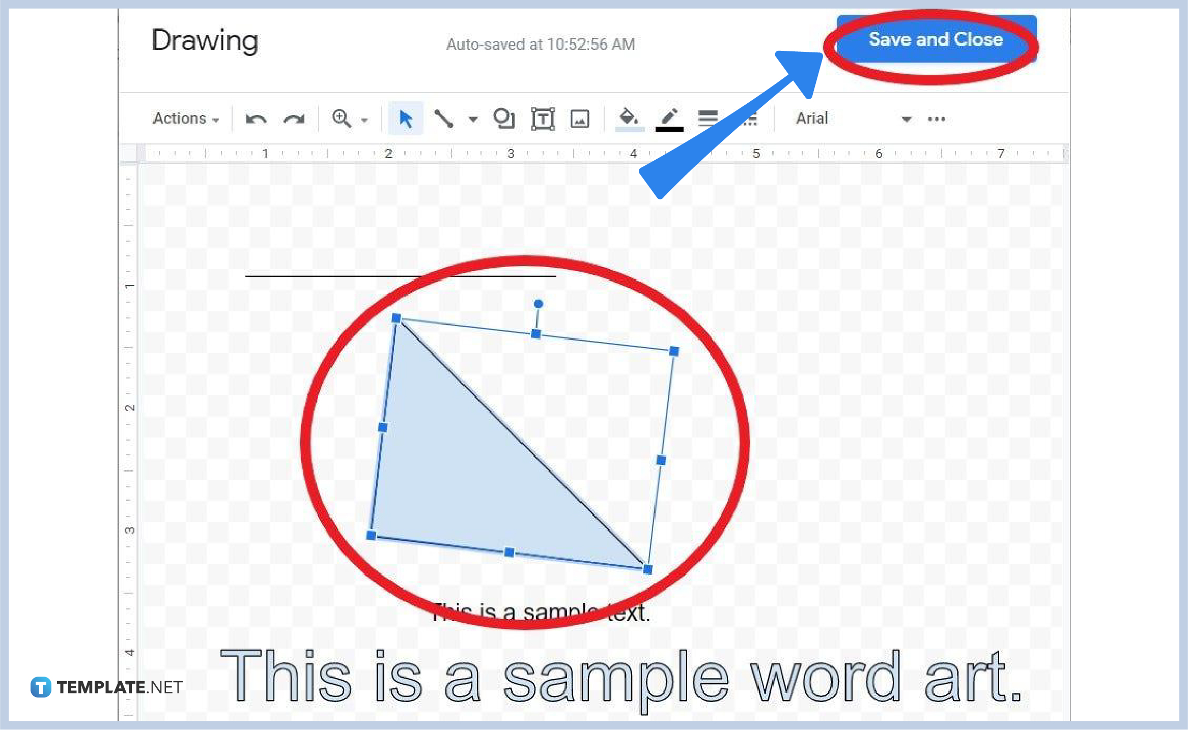 how to draw on google docs step