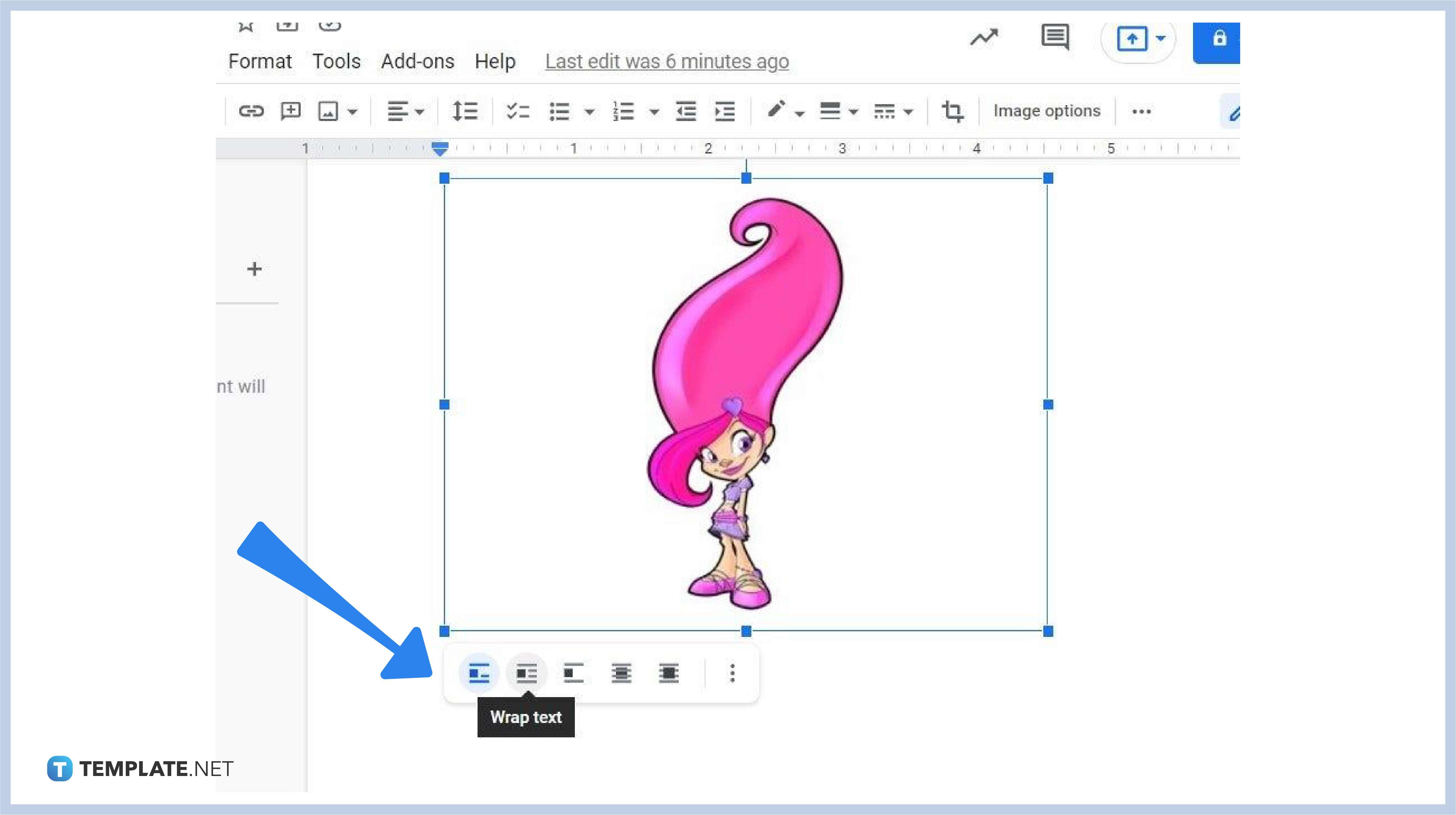 how to insert add picture in google doc without background step