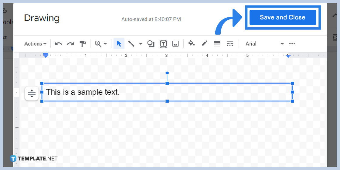 how to insert add a text box in google docs step