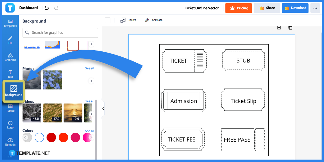 how to make an outline on text in google slides step