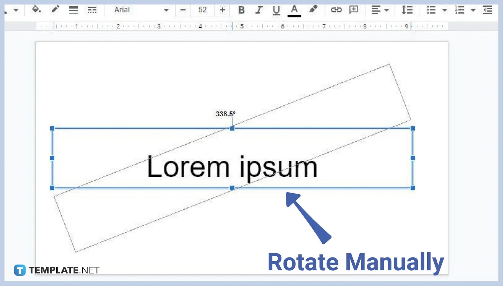 how to rotate text in google slides step 10