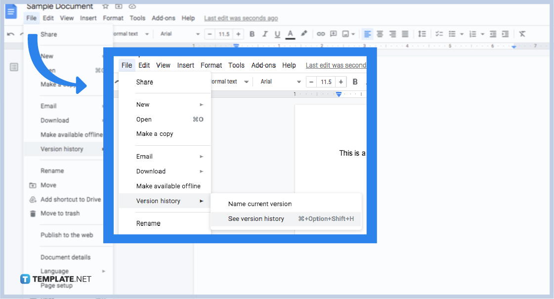 how to track changes in google docs step