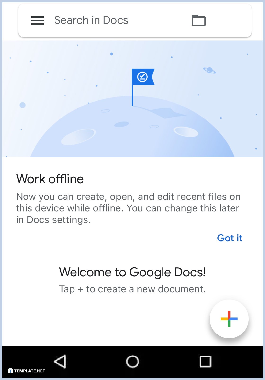 how to use google docs on mobile step