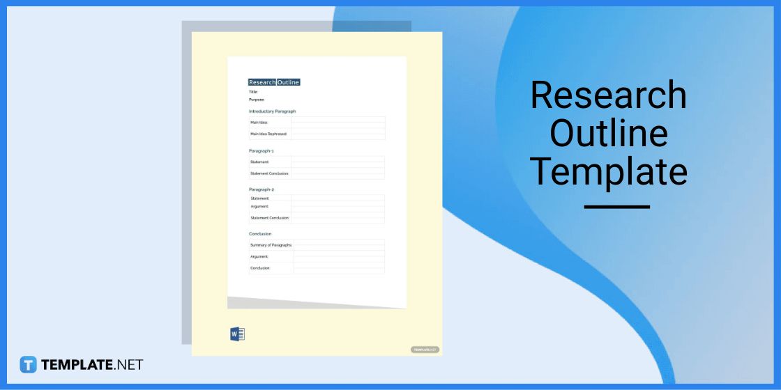 research outline template