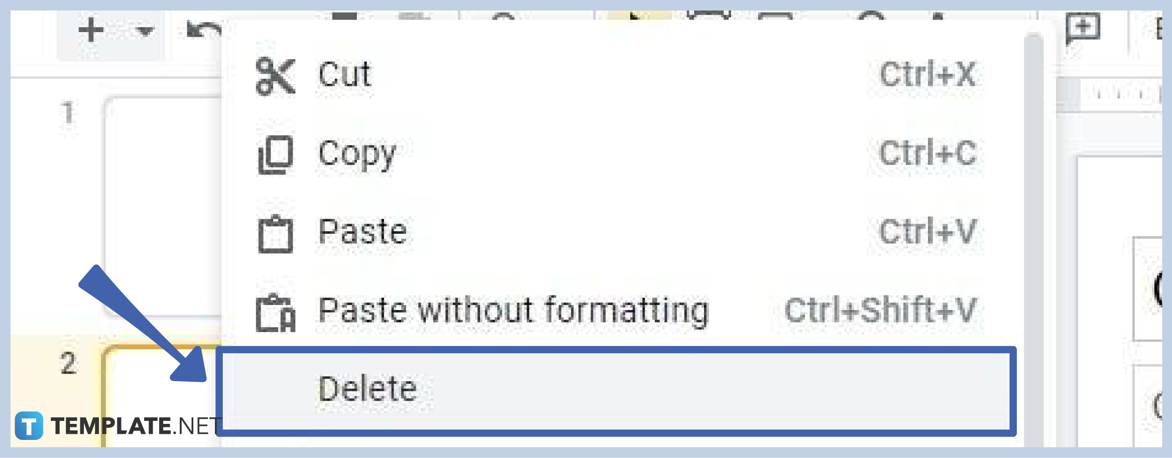 step 4 right click on a slide to delete 0