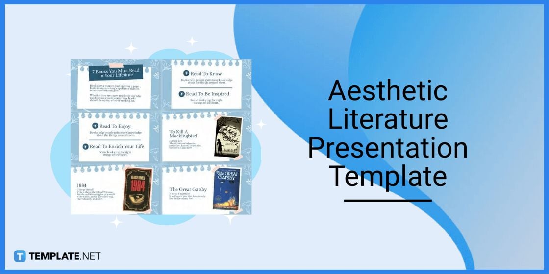 aesthetic literature presentation template in google slides