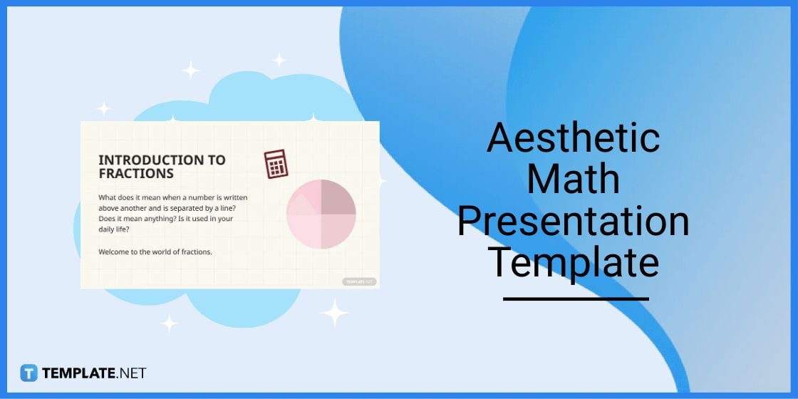 aesthetic math presentation template in google slides