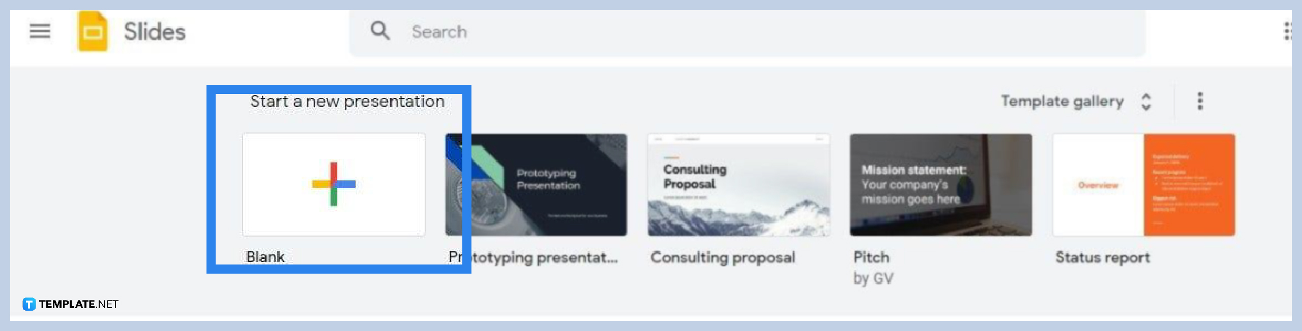 design a google slides presentation for professionals step 0