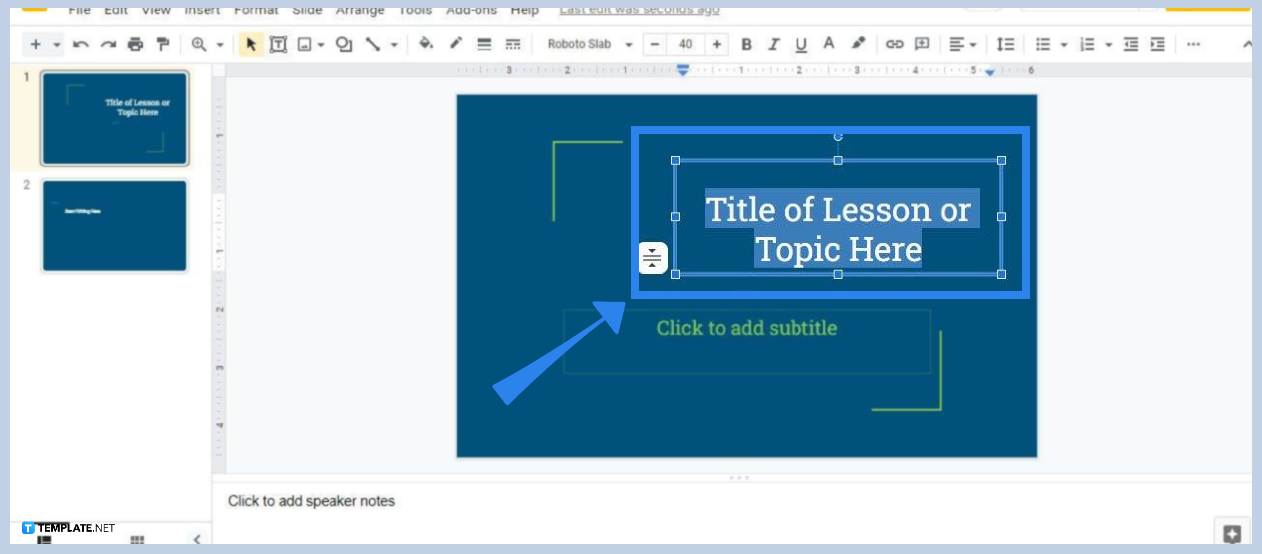 design a google slides presentation for teachers step 0
