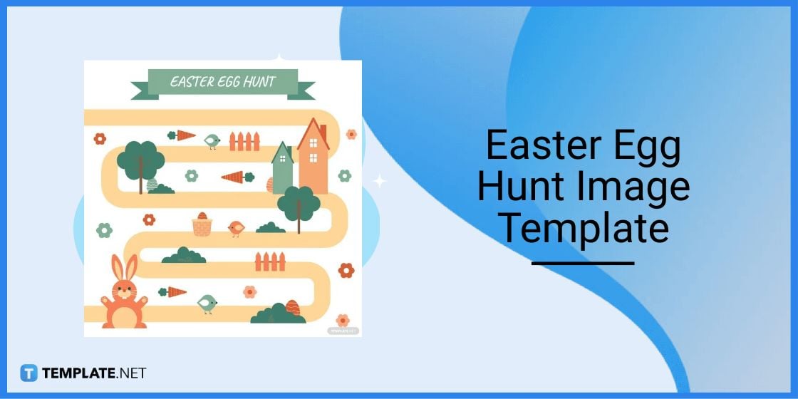 easter egg hunt image template