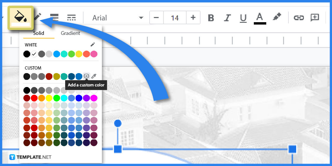 how to create a shape transparent in google slides step