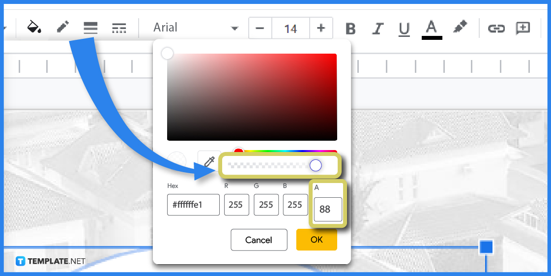 how to make a shape transparent in google slides step