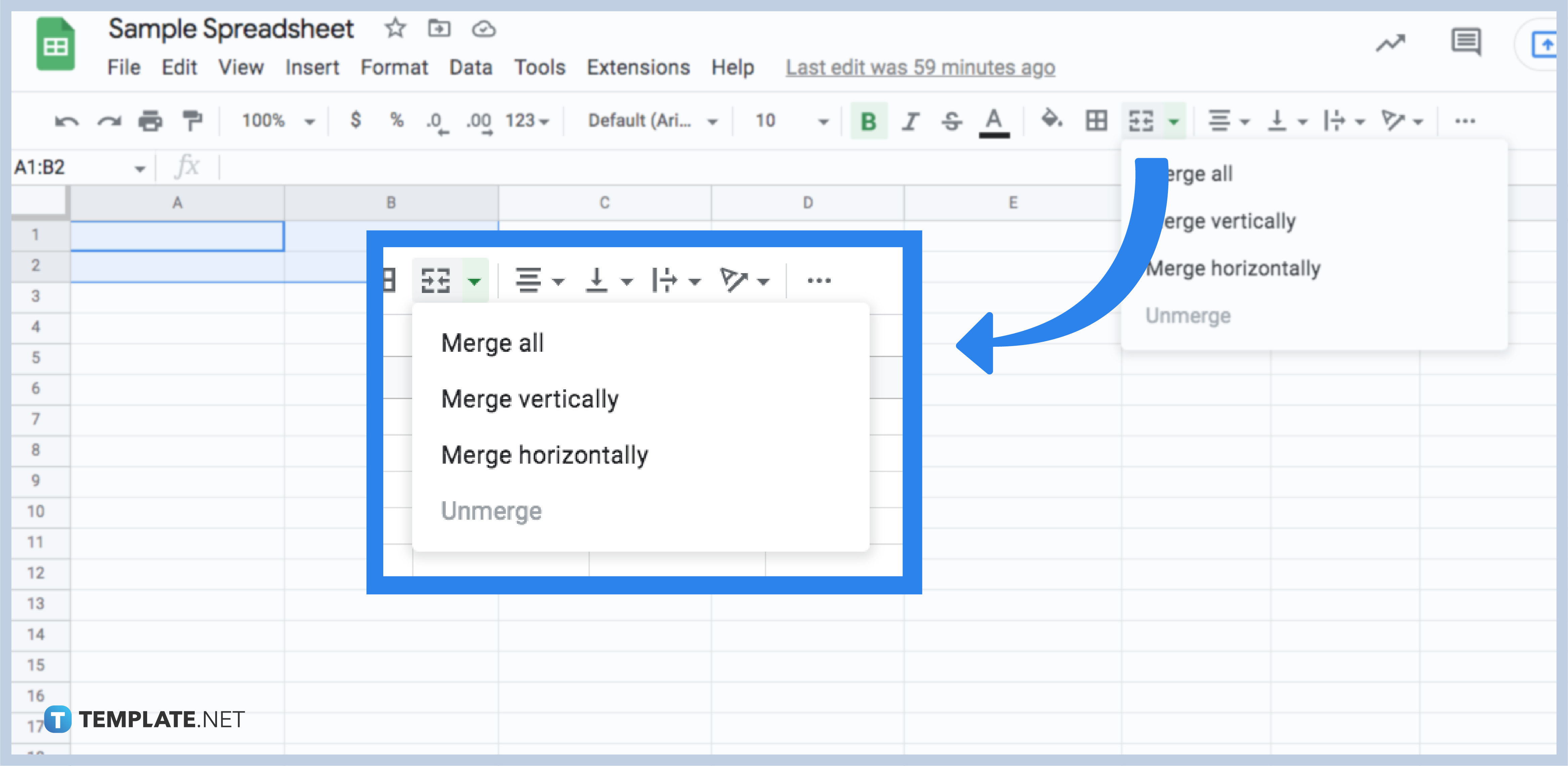 how-to-merge-combine-cells-in-google-sheets-step-2