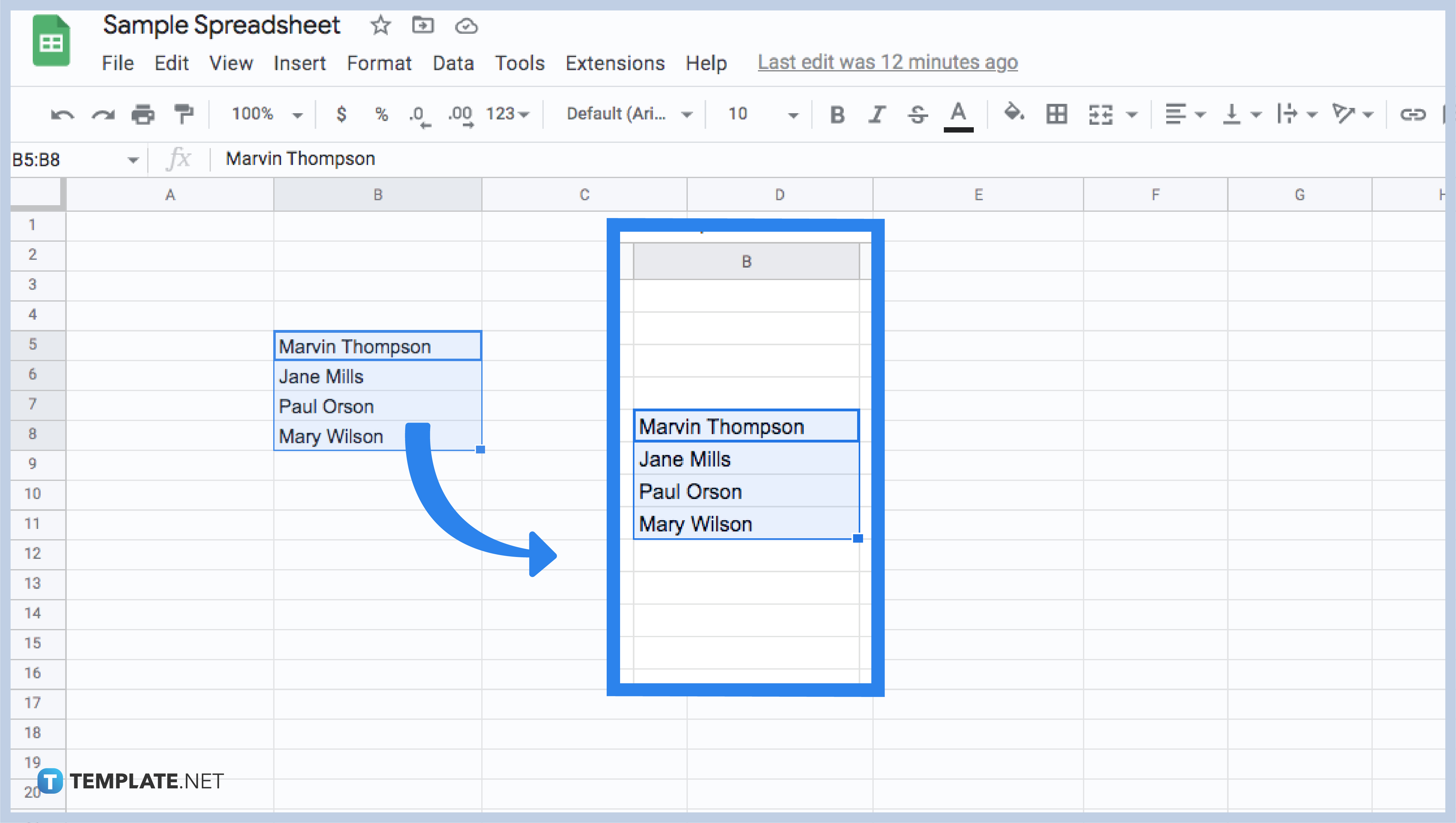 How to Split Cells Google Sheets