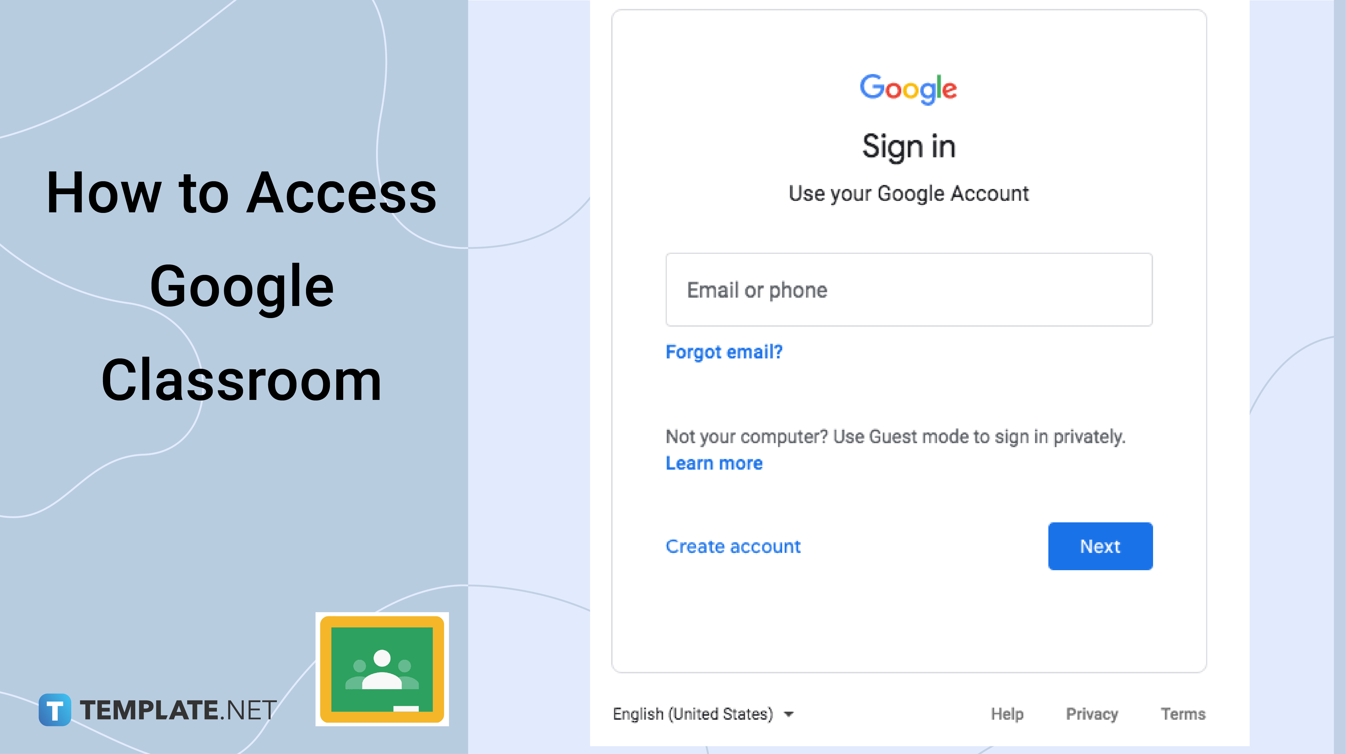 Sign In to Google Classroom