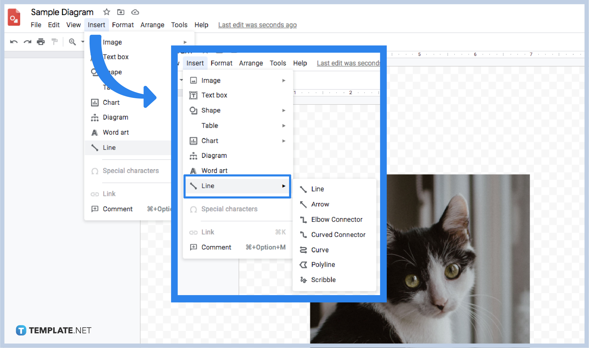 how to add annotations on screenshot images in google drawings step