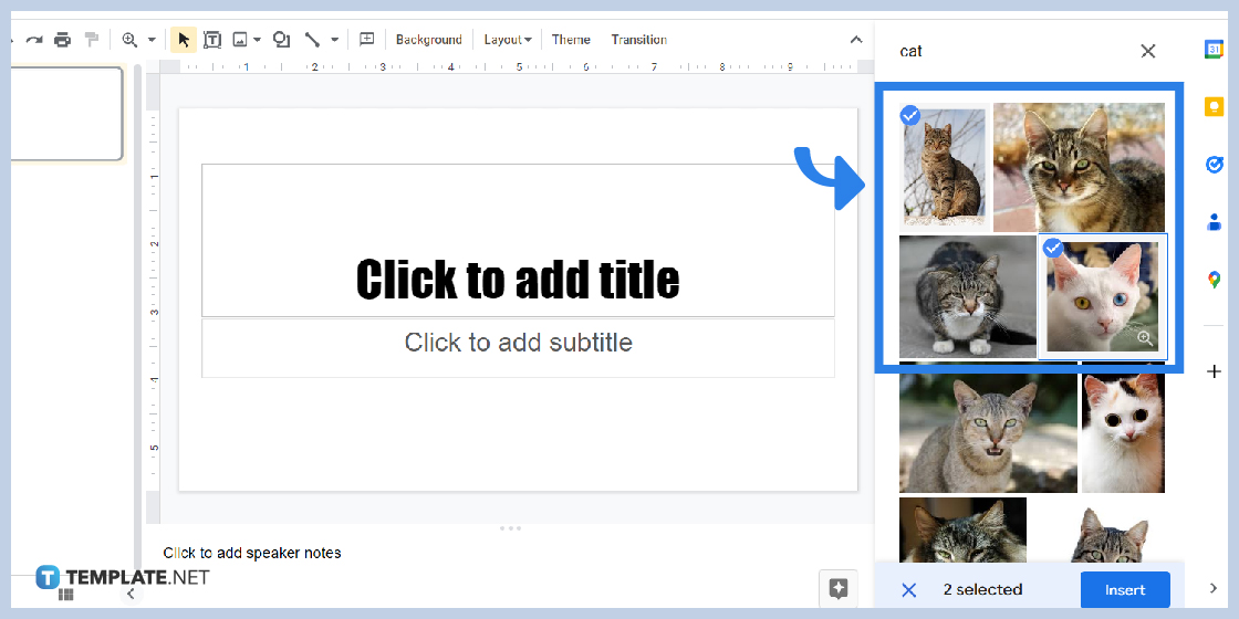 how to insert drawing in google slides step