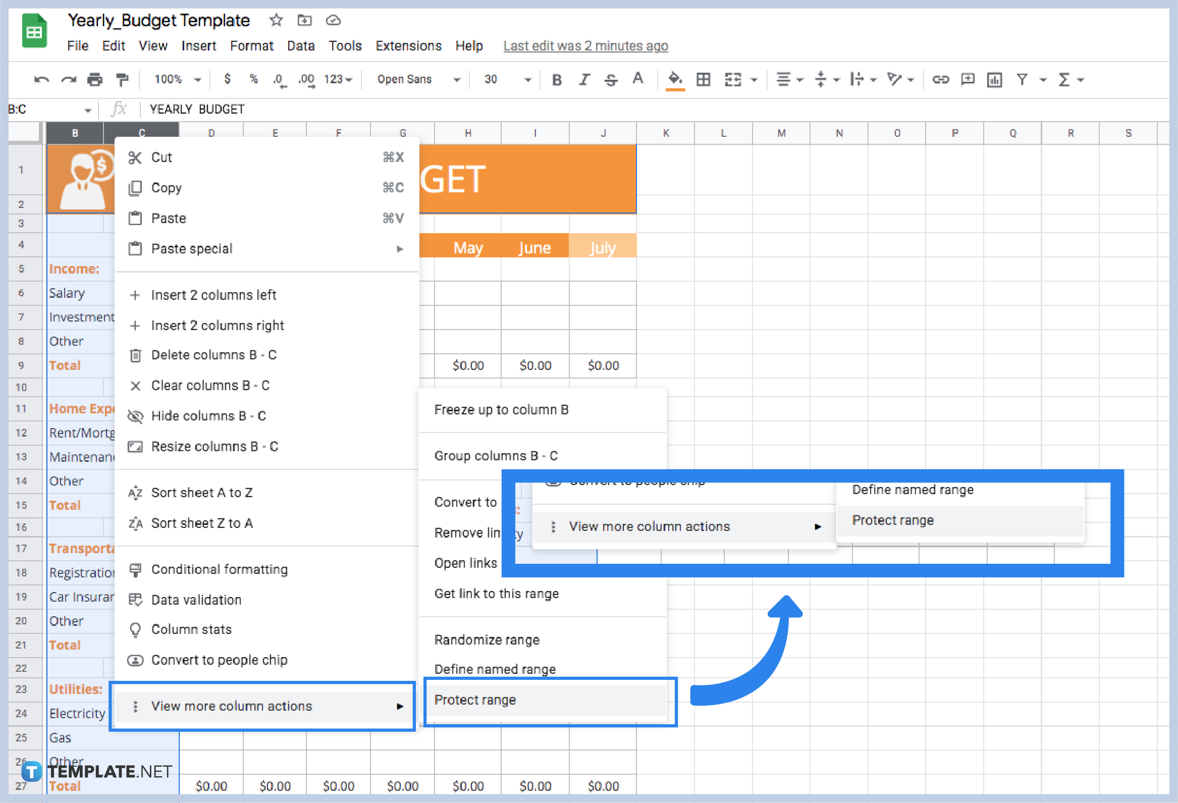 How Do I Lock Columns In Google Sheets