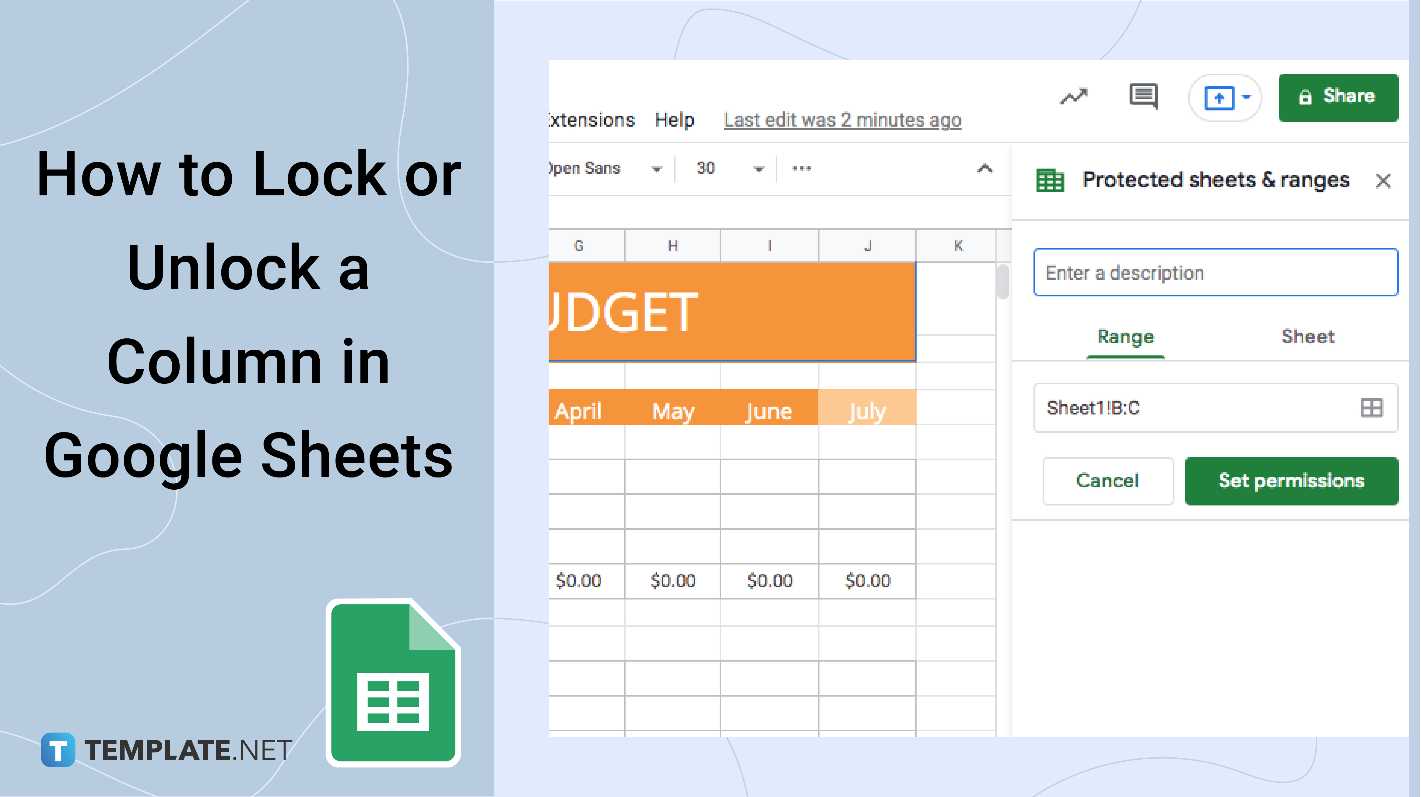 How To Unprotect A Column In Google Sheets