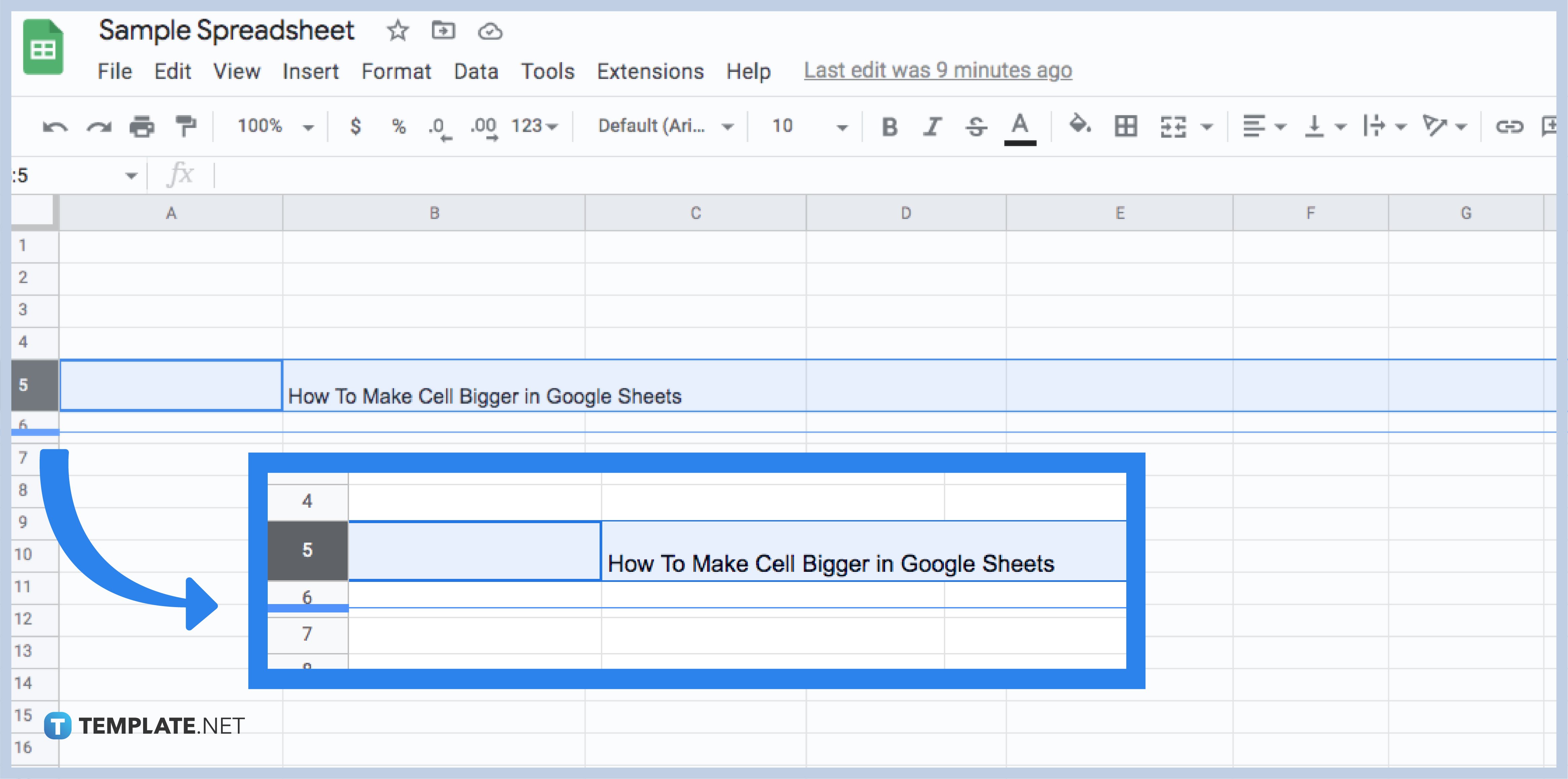 how-to-make-cell-bigger-in-google-sheets-step-4