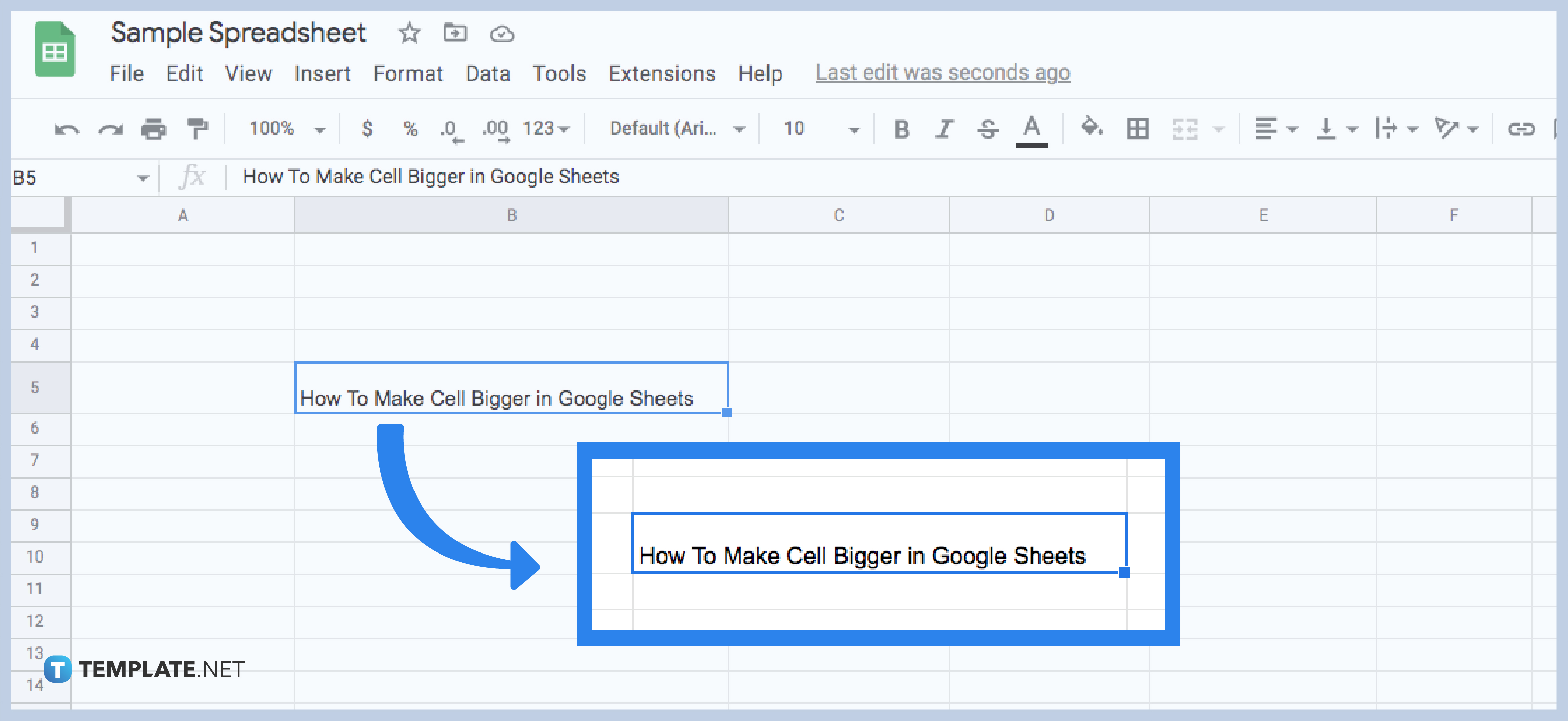 How To Make A Box In Google Sheets Bigger