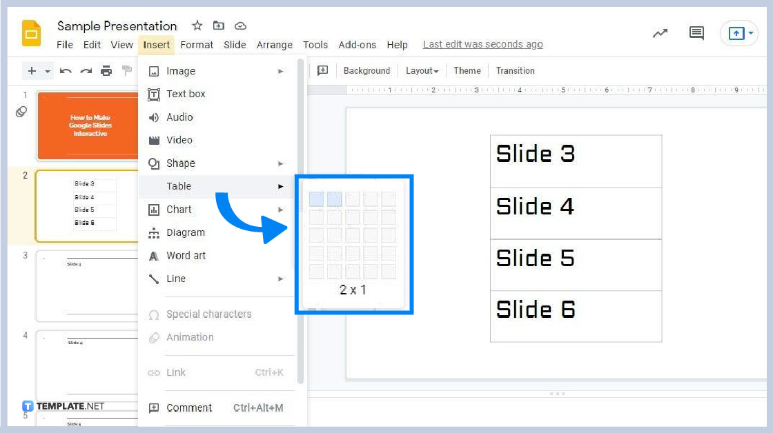 how to make google slides interactive step