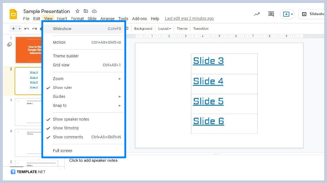 how to make google slides interactive step