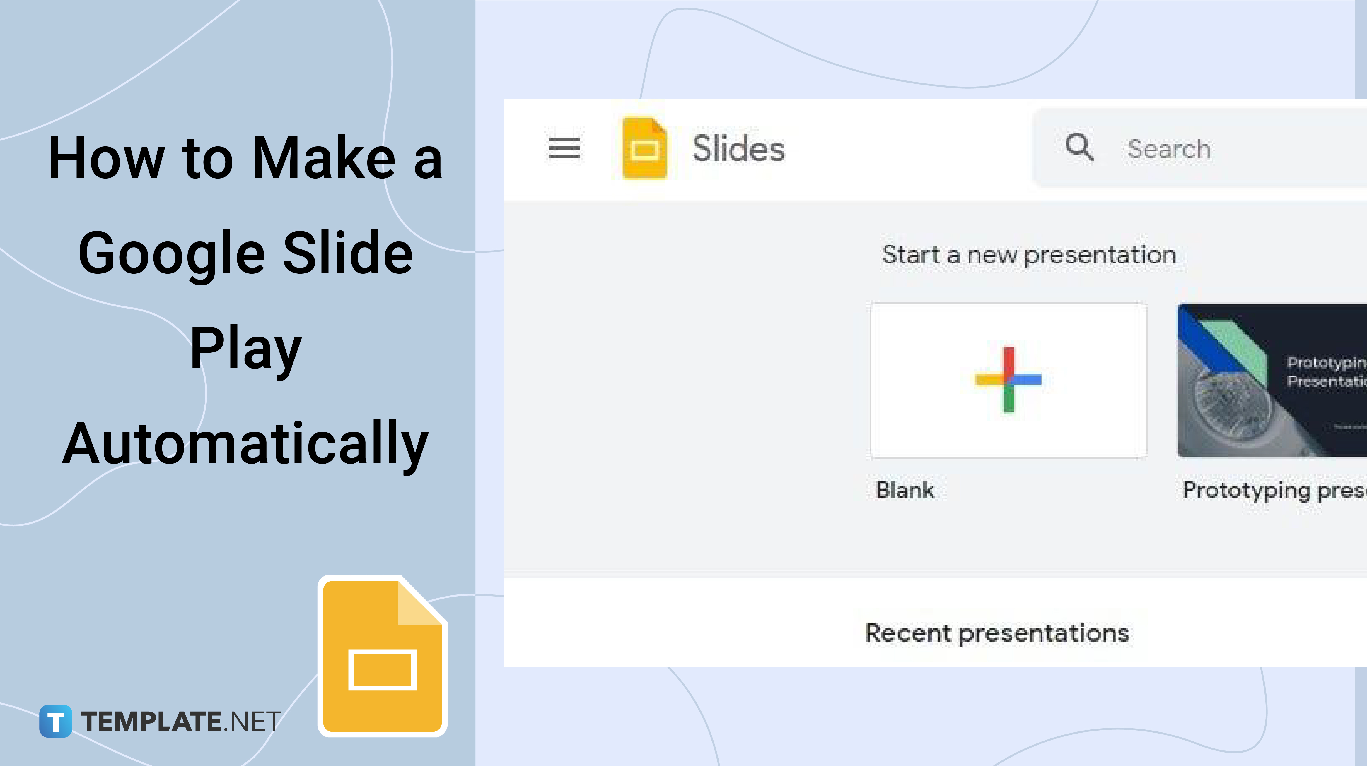 how to make a google slides presentation play automatically