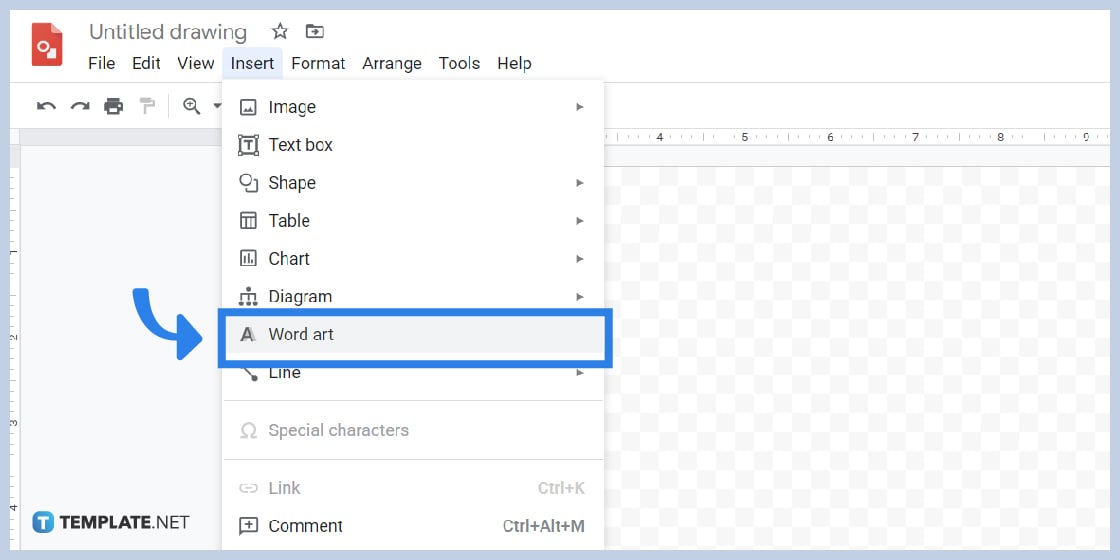 how to shadow letters in google drawings step