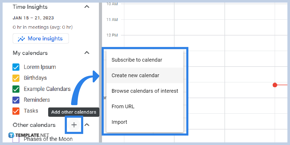 how to use google calendar step