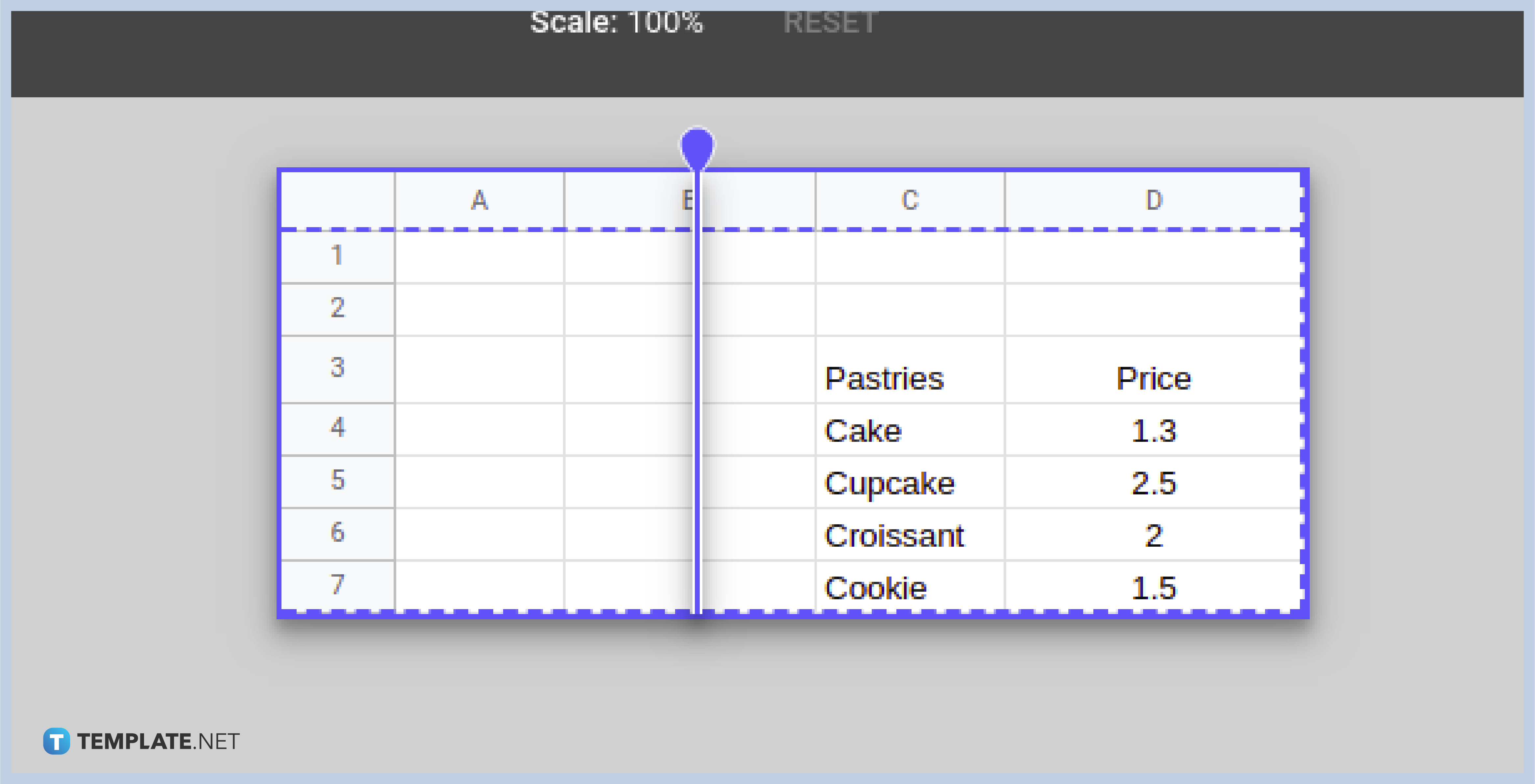 how to view page breaks in google sheets step