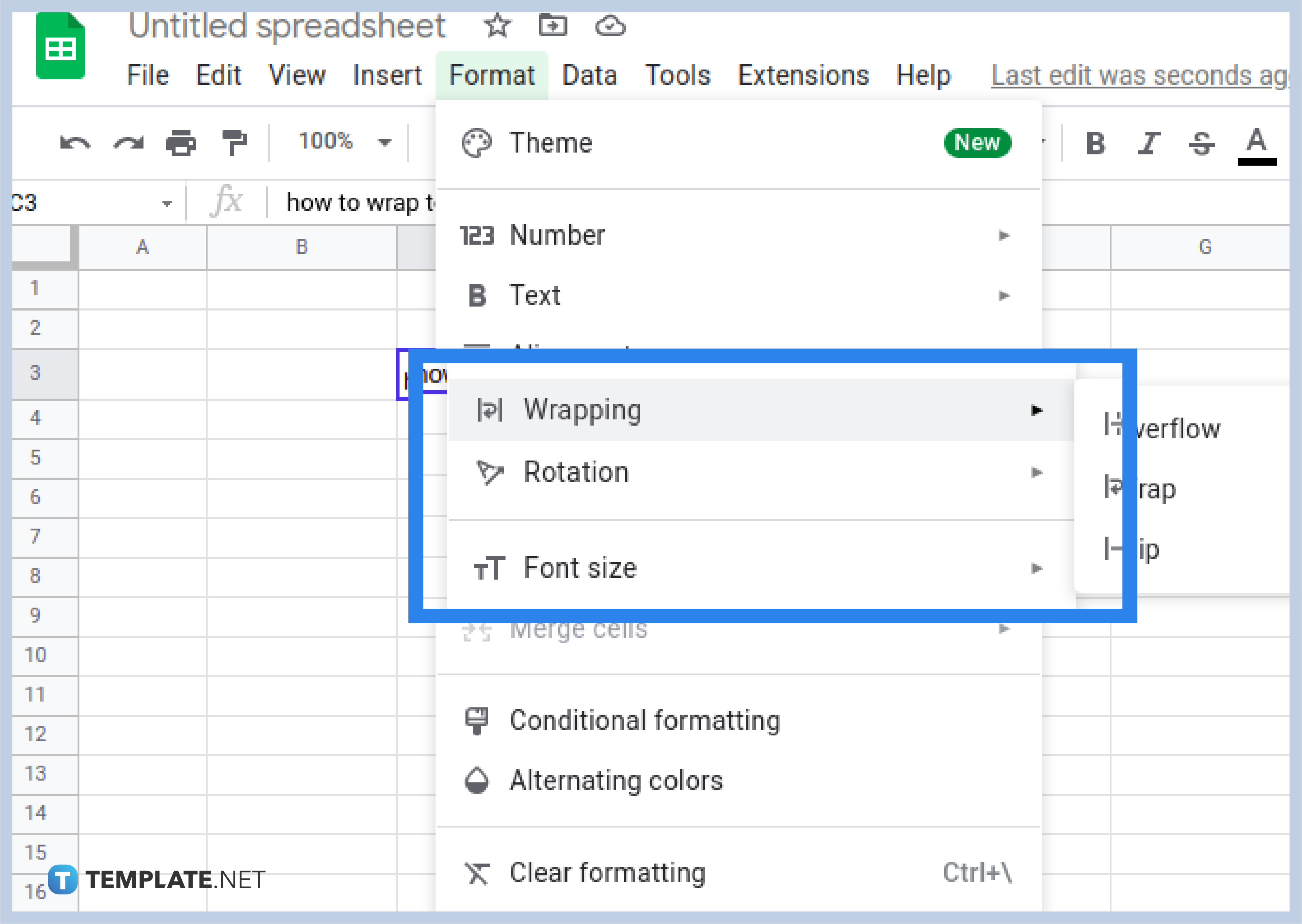 How to Wrap Text in Google Sheets